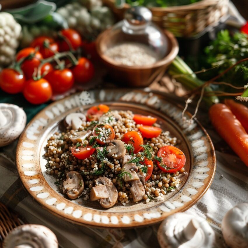 Гречка с овощами