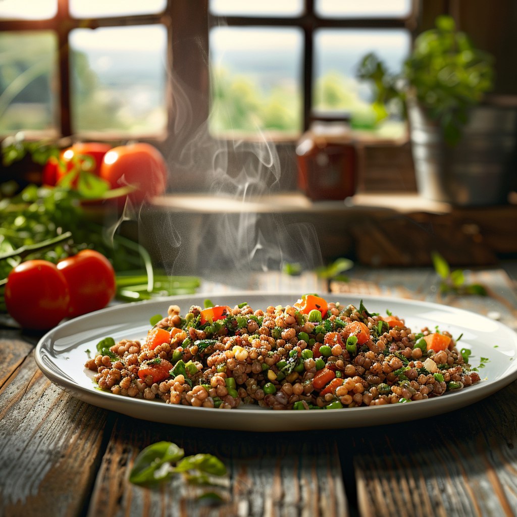 Гречка с овощами